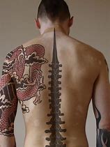 Image result for Spine Tattoos Men