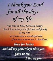 Image result for Thought for the Day Thank You Lord