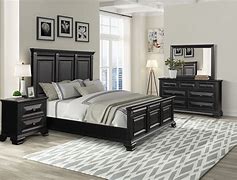 Image result for Black Bedroom Furniture Sets