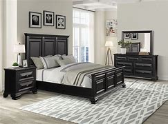 Image result for Black and Mirrored Bedroom Furniture