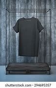 Image result for Plain Black T-Shirt On Hanger