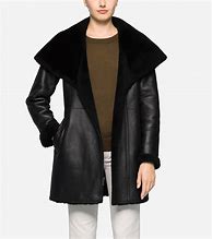 Image result for Hooded Shearling Coat