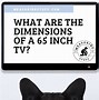 Image result for 55-Inch Flat Screen TV Dimensions