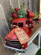 Image result for Red Truck Christmas Decorations