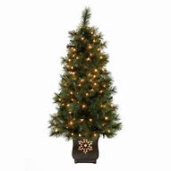 Image result for Outdoor Lighted Christmas Trees Lowe's