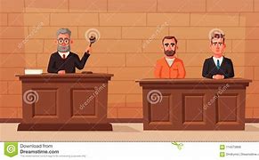 Image result for Cartoon Judge and Defendant