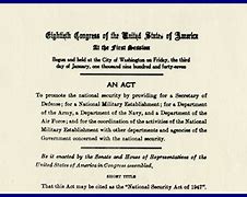 Image result for National Security Act of 1947