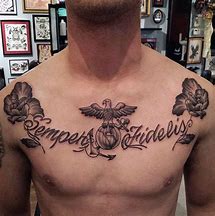 Image result for Marine Corps Chest Tattoos