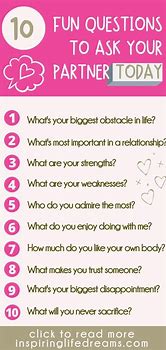 Image result for Interesting Questions to Ask Your Partner