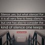 Image result for Silence Quotes Inspirational