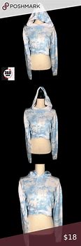 Image result for Women Light Blue Cropped Hoodie