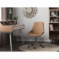 Image result for Armless Leather Desk Chair