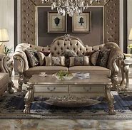 Image result for ACME Versailles Velvet And Antique Platinum Sofa, From 1Stopbedrooms - 56845