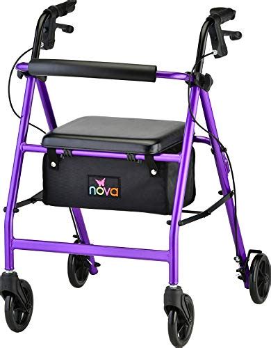NOVA Vibe 6 Rollator Walker, Purple   The FrumCare Store