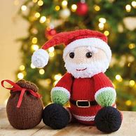 Image result for Knitted Santa Claus