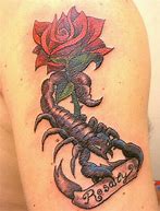 Image result for Scorpion Flower Tattoo