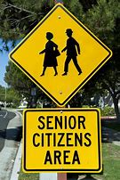 Image result for Funny Senior Citizen Crossing Signs