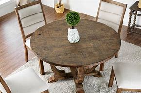 Image result for Rustic Brown Dining Table