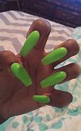 Image result for Green Long Nails