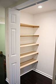Image result for DIY Wood Closet Shelves