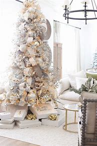 Image result for Elegant White Christmas Tree Decorating Ideas