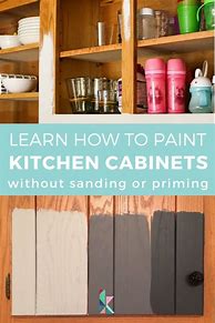 Image result for How to Paint Kitchen Cabinets Step by Step