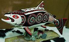 THIS IS MY VISION OF AN INUIT SALMON IT AROUND 23 LONG HAND GLAZED