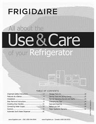 Image result for Frigidaire Refrigerator Manual