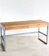 Image result for White Oak Wood Desk