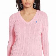 Image result for Cable Knit Pink Sweater