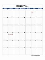 Image result for Editable Calendar 2021 Excel