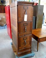 Image result for Vintage Wooden File Cabinet