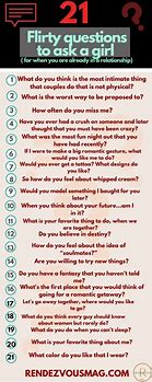 Image result for Flirty Questions to Ask Your Crush
