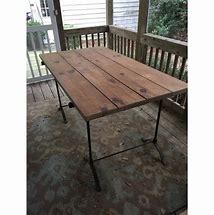 Image result for Pottery Barn Trestle Dining Table