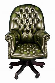 Image result for Green Leather Desk Chair