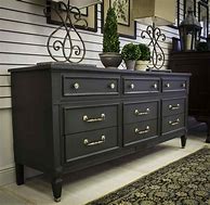 Image result for Black Painted Furniture with Chalk Paint