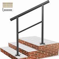 Image result for Handrail Outdoor Stairs Outdoor Handrail 3 Ft, 34" Black Transitional For Garden