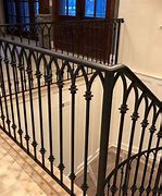 Image result for Vevor Wrought Iron Handrail Stair Railing Fit 2 Or 3 Stepsadjustable Hand Rail