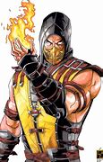 Image result for How to Draw Scorpion Mortal Kombat XL