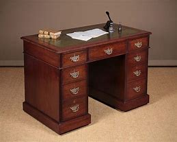 Image result for Small Pedestal Desk