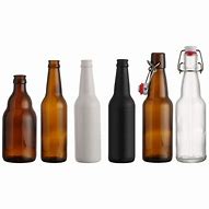 Image result for clear glass beer bottles