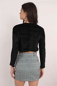 Image result for Black Sweater Crop Top Newest Adidas
