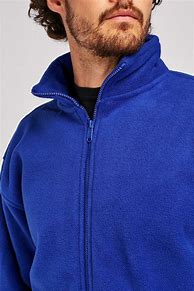 Image result for Blue Fleece Zip-Up Mens