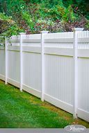 Image result for white vinyl fencing