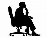 Image result for Man in Chair Silhouette