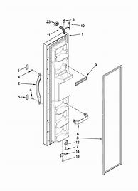 Image result for Parts for a Whirlpool Refrigerator Door