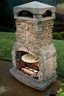 Image result for Outdoor Pizza Oven with Fireplace and TV