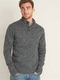 Image result for Button Sweater Men Black