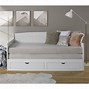 Image result for Wayfair Kathey Twin Daybed Wood In White, Size 35.4 H X 42.3 W X 78.2 D In | W003391800_111977455