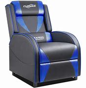 Image result for Gaming Recliner, Best Reclining Gaming Chair Racing Style With Cup Holder, Adjustable Headrest & Lumbar Support, Gray